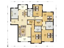 观海河 没住过 改善大平层 海河大观 4室2厅 保利物业