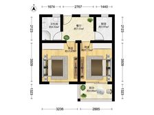 金祥坊 58平2居 单价3W 双南两房一厅。