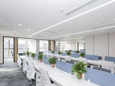 精选推荐)金长安大厦写字楼精装带家具460平视野好,直租可看