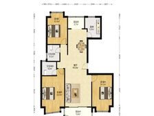 南北通透金谊河畔3室2厅