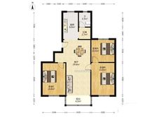 南北通透 芳佳苑 3室2厅 精装修