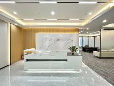 福田中心区 诺德金融中心 办公室出租电梯口220平 有家私