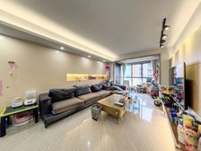 金沙鹭岛三期 标准套二户型客厅带阳台居家装修东南向 带车位