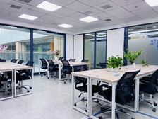 (华强北办公室)1-10人小型办公室出租,提供租赁红本可注册