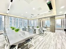中和板块·地铁口!电梯口·双面采光丨5隔间38工位·无加时费