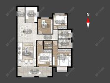 绿都万和城九区 4室2厅 毛坯价格可谈