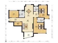 广电江湾新城南区 3室2厅 63.18平