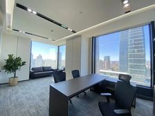 国贸 中服地块 众秀大厦280平全新精装带家具 双面采光