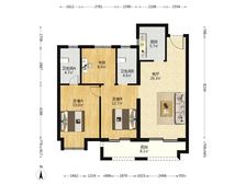 城投四新之光二期 3室1厅 117.49平