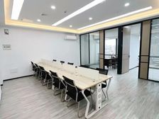 鸿福路商圈 华凯广场100平办公室 全新装修 家私齐全地铁口