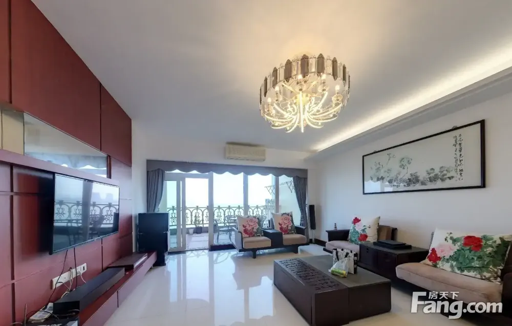 拱北情侣路 龙园海湾雅苑电梯4房 一线海景 家私齐全拧包入住
