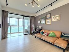 东方城市花园二期 南北通透精装2房两厅两卫 ,电梯中区