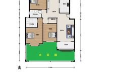 近市区,喜鹊一楼带大花园,空关诚售3房边套全明,近双地铁