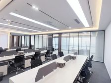 特价30元,国贸台商大厦高层全新轻奢豪装,设备全齐拎包办公