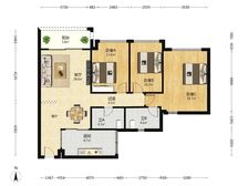 富元利和豪庭一期3居南北朝向低总价拎包入住