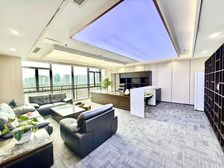 开发商直租精装办公室500平 电梯口 带全套家私