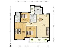 欢乐海岸天鹅堡 3室2厅 119.56平