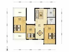 三元四村79平130万精装南北晒台