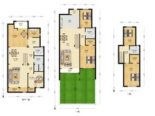 拥金1% 博轩园 5室4卫 有花有草有院 有车位 三层