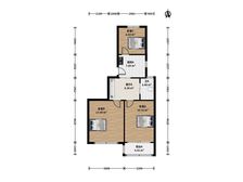 新挂牌,业主定好了房,1梯2户, 3房全明,近双地铁,商场。