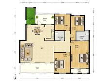 狮山御园 4房 168.22平 法式建筑 这个户型好 带车位