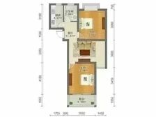 新悦坊近地铁 电梯中层 73平次新房2房1厅南北全明 精装修