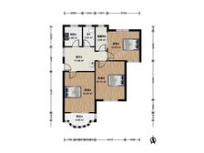 稀缺户型,阳光三楼,三房朝南,厨卫朝北,全明户型