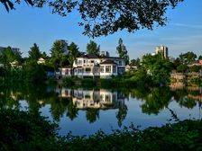 渝北新牌坊龙湖香樟林岛屿独栋,一线临湖,占地近2000平!