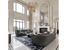 徐泾别墅的天花板,法式独栋新装修,占地千平