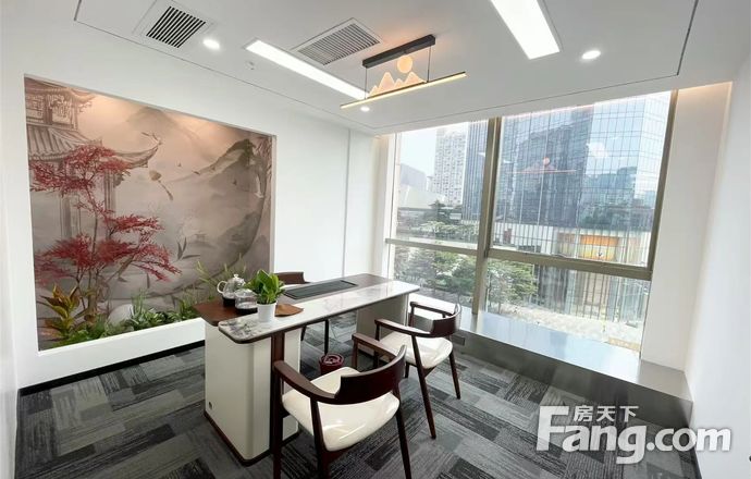 丰兴广场 租金仅55 石牌桥地铁口 全新装修3个房 配齐家具