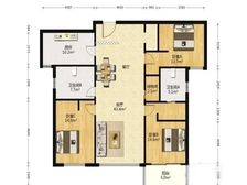 徐家汇烫金地段,电梯中区 全南精装大平层,小区花园旁,诚意售