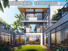 来电议价!海棠湾半山别墅!海棠春晓 依山看海地上3层地下一层