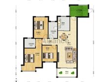 翰林缘三房两卫户型南北通透好楼层看中可谈