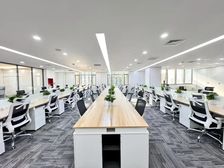 五道口银谷大厦800平,正对电梯,精装修朝南,科技装修风格