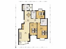 【拥金1】城南家园 3室1厅 140.92平 南北通透