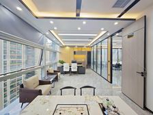 可短租 会展城224平精装招租电梯口户型 可根据需求调配家具