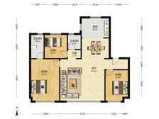 中海学府源境 三室两卫 南北通透 空房 看房有钥匙