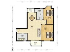 百花公寓送价值80万车位 南北通好户型 板式房通风性好 满五