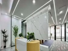 【今日优选】汉威国际广场 150平精装修办公室出租 大气前台