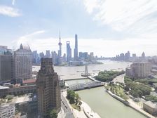 北外滩中美信托金融大厦|百万精装带家具|看黄浦江及苏州河景观