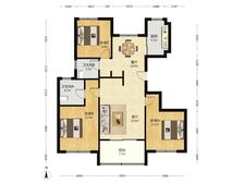虹桥正荣府 3室2厅 126.18平