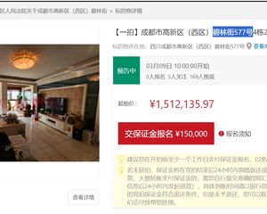 小高层二手房￥零￥中介费全成都资产处置收1%(成功付费)