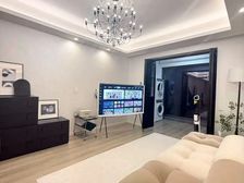 全屋天鹅绒艺术漆面!中央空调带地暖!进口品牌家私!全景落地窗