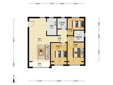 万欣荷园 118.33平3室 纯毛坯房 业主和平陪读出售