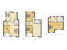 汐岸国际天汐园 上三层 精装修 带车库 精装修 手续全
