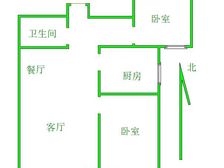 长城大街嘉森理想城 精装两室 南北通透 好楼层 采光好