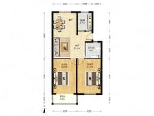 一梯两户 双南户型 可以做3房 师三实验9年制 诚心卖好交易