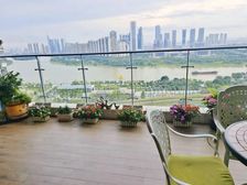 此价包2个车位 滨海御庭 高层一线江景 精装大三房 南北通透