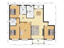 真实在售,随时可看,宝华现代城,高区景观,带车位,