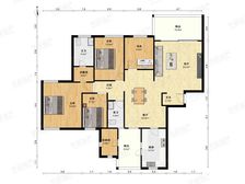 仁恒河滨大四房,低总价带车位,看房随时,带保姆间